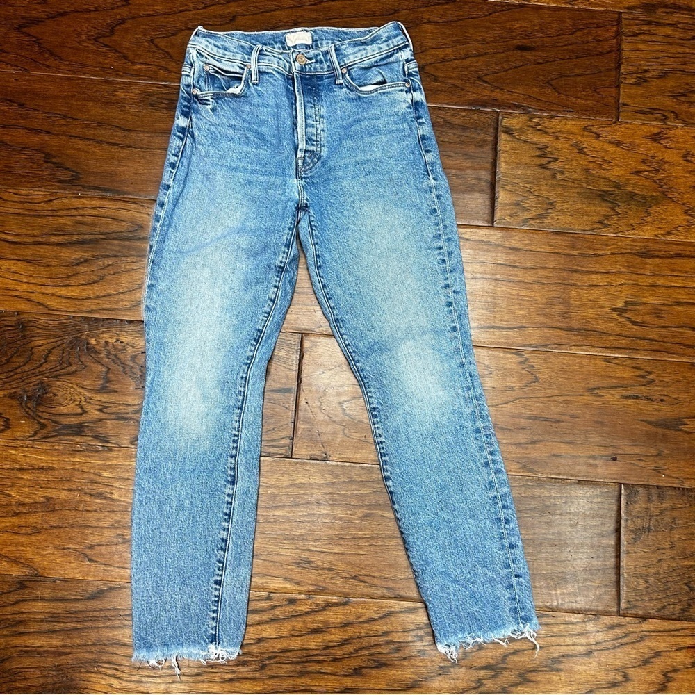 Mother the stunner‎ ankle fray jeans